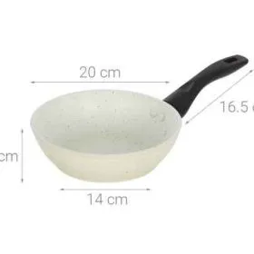 Chảo nhôm chống dính vân đá SekoNest đáy từ 20 cm Green Cook