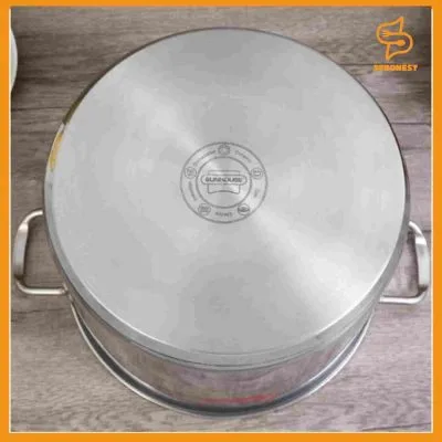 Nồi luộc gà inox 3 đáy nắp kính 28 cm Sunhouse SH28LG